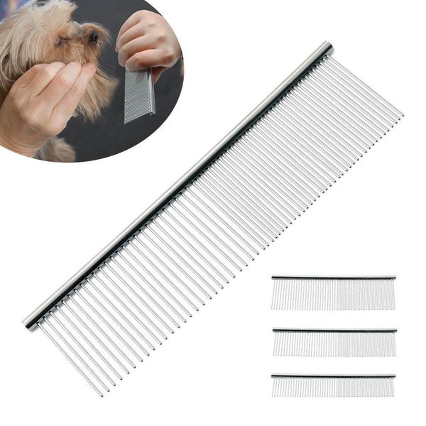 s/m/l pet double row comb stainless steellice rake for puppy dog cat long hair shedding grooming brush 50pcs
s/m/l pet double row comb stainless steellice rake for puppy dog cat long hair shedding grooming brush 50pcs
