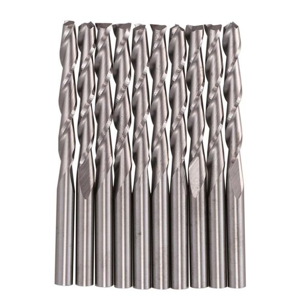 professional drill bits 10 pcs 1/8 inch solid carbide 3.175mm end mill double two flute spiral bit cnc router ced cel 25mm
professional drill bits 10 pcs 1/8 inch solid carbide 3.175mm end mill double two flute spiral bit cnc router ced cel 25mm