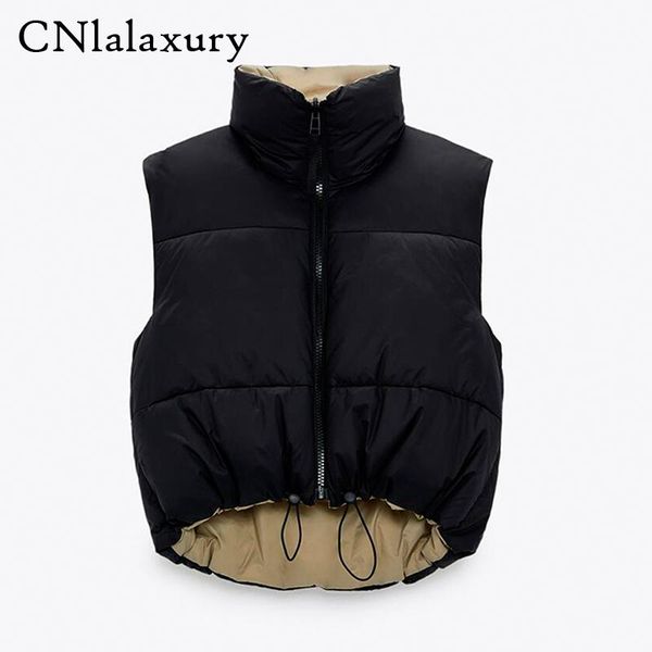 women's vests 2021 winter black cropped vest coat women fashion warm sleeveless parkas high collar waistcoat female casual outerwear ch, Black;white
women's vests 2021 winter black cropped vest coat women fashion warm sleeveless parkas high collar waistcoat female casual outerwear ch, Black;white