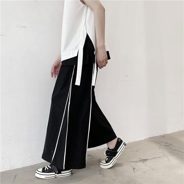 men's pants 2021 summer korean style personality mixed colors article men casual loose wide leg for trousers,size m-xxl, Black
men's pants 2021 summer korean style personality mixed colors article men casual loose wide leg for trousers,size m-xxl, Black