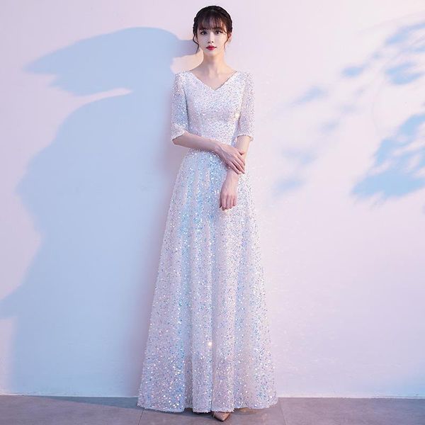 ethnic clothing sequins banquet dress for lady bling exquisite chinese prom dresses qipao elegant temperament evening party gown a-line vest, Red
ethnic clothing sequins banquet dress for lady bling exquisite chinese prom dresses qipao elegant temperament evening party gown a-line vest, Red
