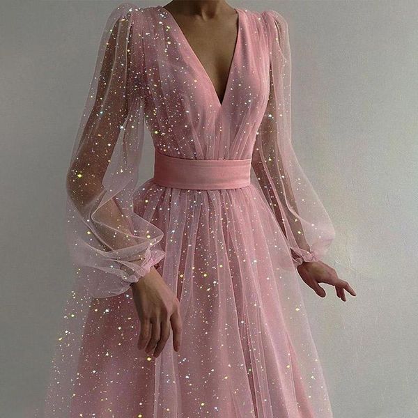casual dresses women mesh shining pink dress deep v-neck puff sleeve solid zipper thin high waist translucent princess party, Black;gray
casual dresses women mesh shining pink dress deep v-neck puff sleeve solid zipper thin high waist translucent princess party, Black;gray