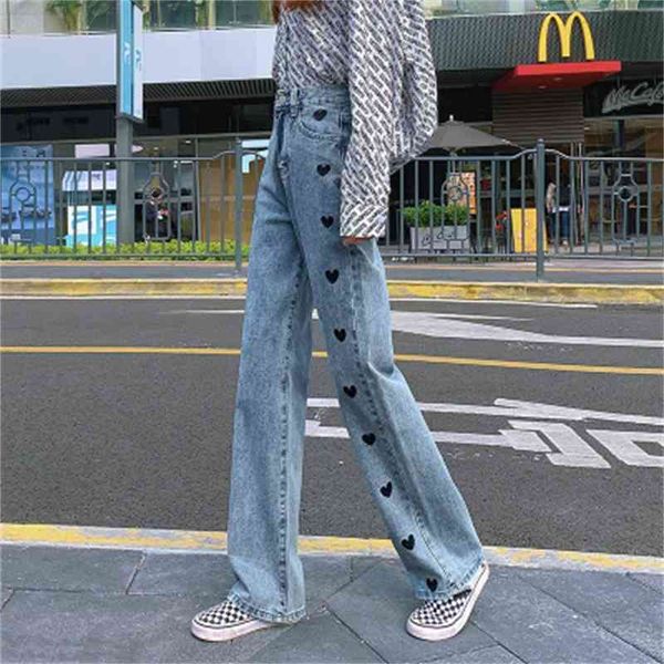 women's jeans summer of vintage woman jeans long women pants female cowboy loose streetwear lover heart embroidered denim ygnl, Blue
women's jeans summer of vintage woman jeans long women pants female cowboy loose streetwear lover heart embroidered denim ygnl, Blue