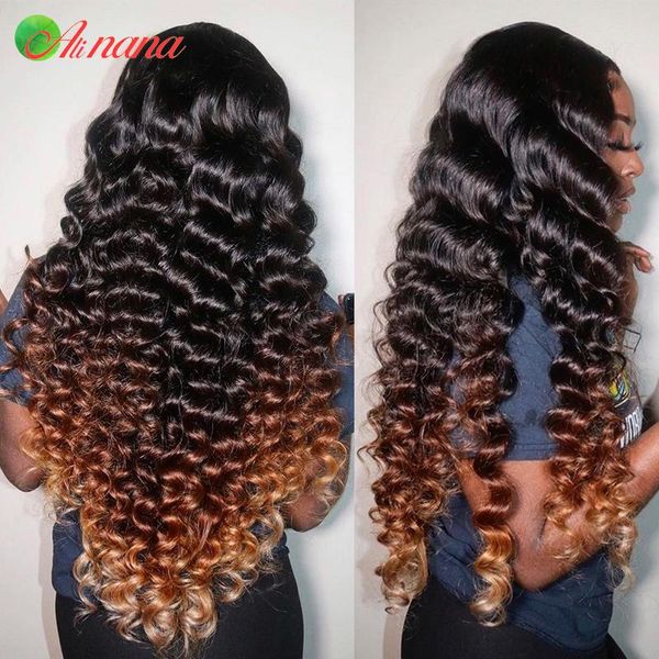 brazilian loose deep wave wigs 13x4 lace frontal human hair honey blonde ombre color thick closure wig bleached knots, Black;brown
brazilian loose deep wave wigs 13x4 lace frontal human hair honey blonde ombre color thick closure wig bleached knots, Black;brown