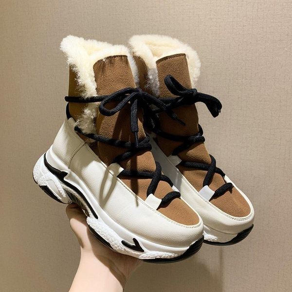 boots 2021 leather women snow winter platform shoes ankle for non-slip keep warm wool women's sneakers, Black
boots 2021 leather women snow winter platform shoes ankle for non-slip keep warm wool women's sneakers, Black