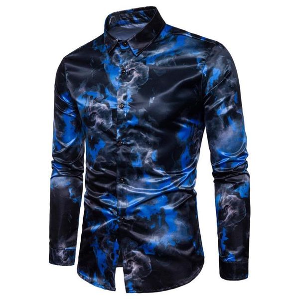 Men's Casual Shirts Autumn Men Ink Painting Turn Down Collar Long Sleeve Shirt Slim Top Mens Fashion Streetwear Tops OMPC, White;black
Men's Casual Shirts Autumn Men Ink Painting Turn Down Collar Long Sleeve Shirt Slim Top Mens Fashion Streetwear Tops OMPC, White;black