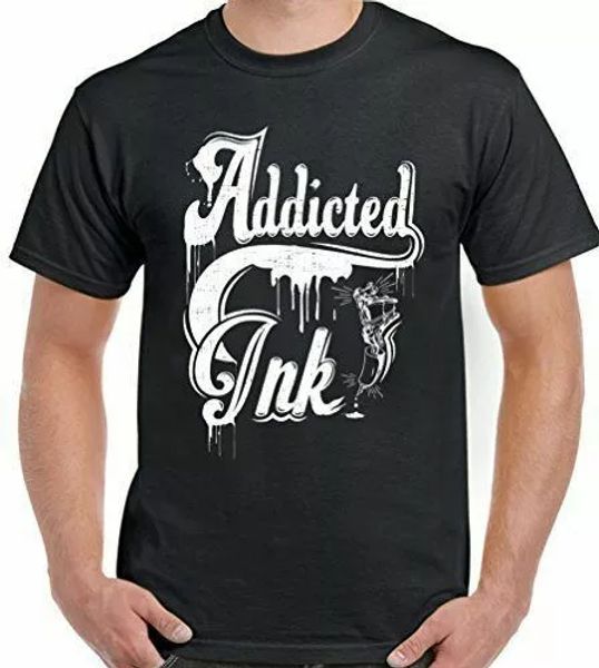 tattoo t-shirt addicted ink mens funny tattoo tribal t-shirt, White;black
tattoo t-shirt addicted ink mens funny tattoo tribal t-shirt, White;black