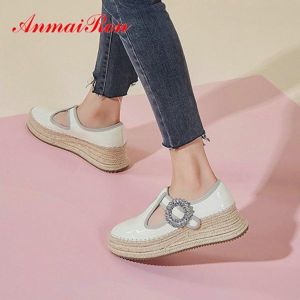 dress shoes anmairon 2021 luxury women designers basic wedges rubber buckle strap casual round toe genuine leather high heels 34-39, Black
dress shoes anmairon 2021 luxury women designers basic wedges rubber buckle strap casual round toe genuine leather high heels 34-39, Black