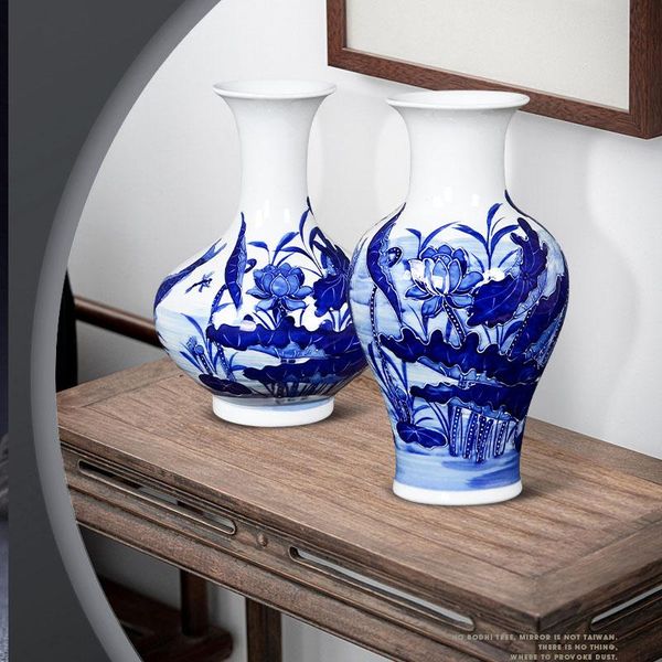 vases blue and white lotus pond pattern relief jingdezhen ceramic flower vase celadon home ornaments
vases blue and white lotus pond pattern relief jingdezhen ceramic flower vase celadon home ornaments
