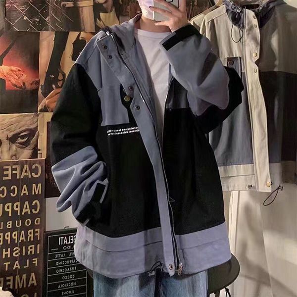men's hoodies & sweatshirts autumn jacket with multiple pockets, arresting tool, loose harajuku style for men and women, versatile, hip, Black
men's hoodies & sweatshirts autumn jacket with multiple pockets, arresting tool, loose harajuku style for men and women, versatile, hip, Black