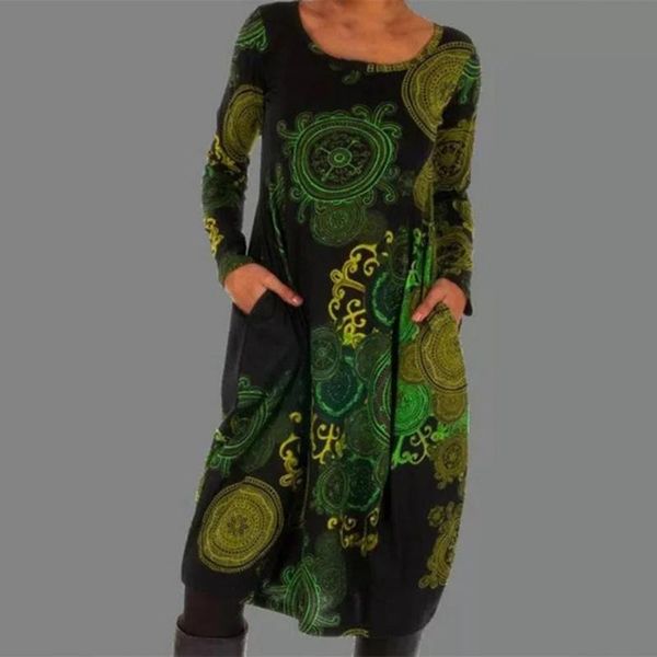 women's swimwear women dress vintage autumn winter o-neck retro print side pockets ethnic style midi streetwear, White;black
women's swimwear women dress vintage autumn winter o-neck retro print side pockets ethnic style midi streetwear, White;black