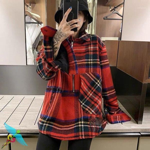 jacket men women we11done fashion clothing trends coats check striped zipper sweatshirt men's jackets, Black;brown
jacket men women we11done fashion clothing trends coats check striped zipper sweatshirt men's jackets, Black;brown