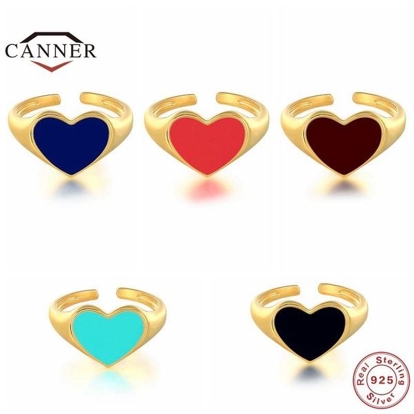 cluster rings canner minimalist colorful heart 925 sterling silver for women charm adjustable wedding engagement jewelry anillos, Golden;silver
cluster rings canner minimalist colorful heart 925 sterling silver for women charm adjustable wedding engagement jewelry anillos, Golden;silver