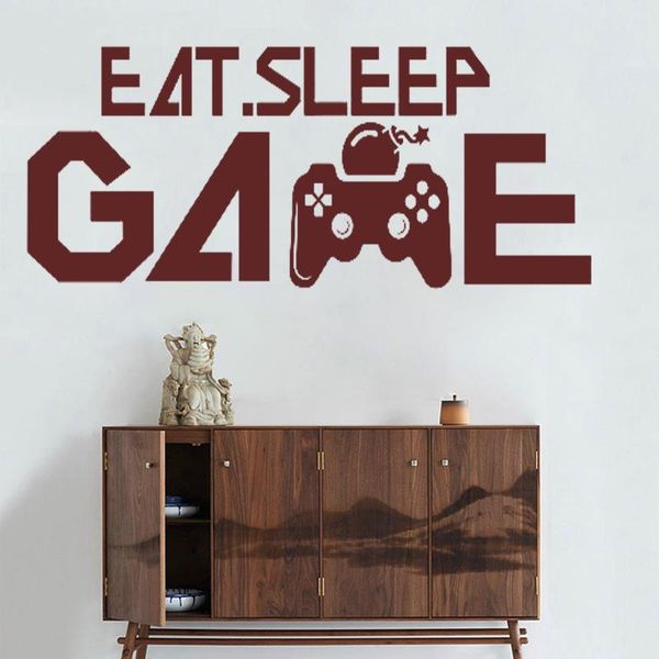 wall stickers eat sleep game sticker decals home decor gaming wallpapers teen boys bedroom adhesive removable murals play room z162
wall stickers eat sleep game sticker decals home decor gaming wallpapers teen boys bedroom adhesive removable murals play room z162