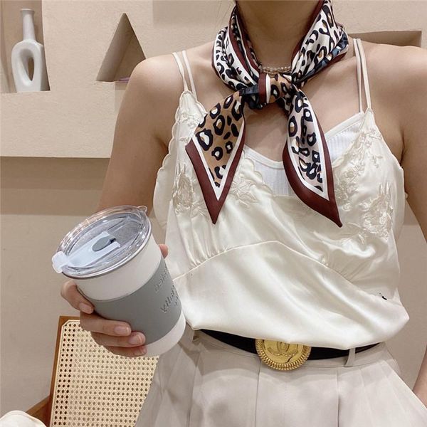 scarves fashion leopard print strip double-sided long silk scarf brand women office small neck scarfs female bandana shawls ribbon, Blue;gray
scarves fashion leopard print strip double-sided long silk scarf brand women office small neck scarfs female bandana shawls ribbon, Blue;gray