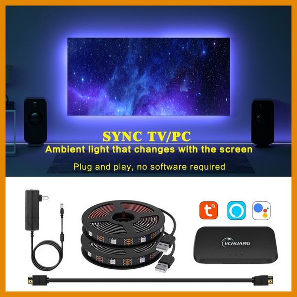 strips tv background light picture synchronization with streamer overflow intelligent atmosphere
strips tv background light picture synchronization with streamer overflow intelligent atmosphere