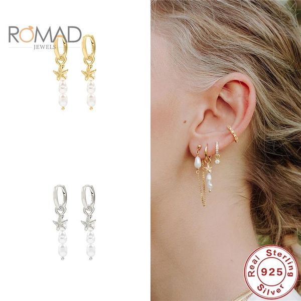 hoop & huggie romad pearl pendant earring for women 925 sterling silver star charming earrings wedding jewelry couples gifts pendientes muje, Golden;silver
hoop & huggie romad pearl pendant earring for women 925 sterling silver star charming earrings wedding jewelry couples gifts pendientes muje, Golden;silver