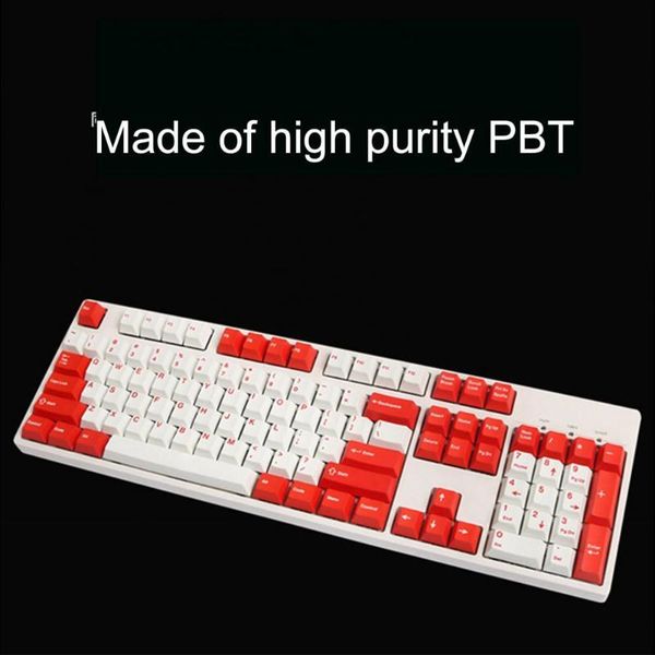 104pcs mechanical key caps dual colors keyboard accessory pbt universal oem keycaps replacement personalized keyboards
104pcs mechanical key caps dual colors keyboard accessory pbt universal oem keycaps replacement personalized keyboards