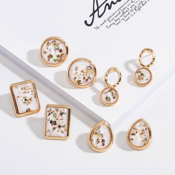 fashion earrings women's simple and elegant temperament korean personalized shell powder, Silver
fashion earrings women's simple and elegant temperament korean personalized shell powder, Silver