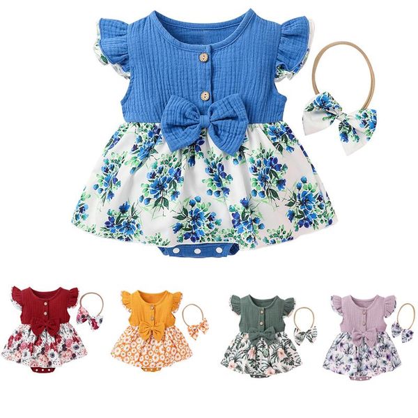 jumpsuits toddler romper clothes cotton linen casual flower ruffled playsuit+hairband for girls 2pcs outfits born baby girl, Blue
jumpsuits toddler romper clothes cotton linen casual flower ruffled playsuit+hairband for girls 2pcs outfits born baby girl, Blue