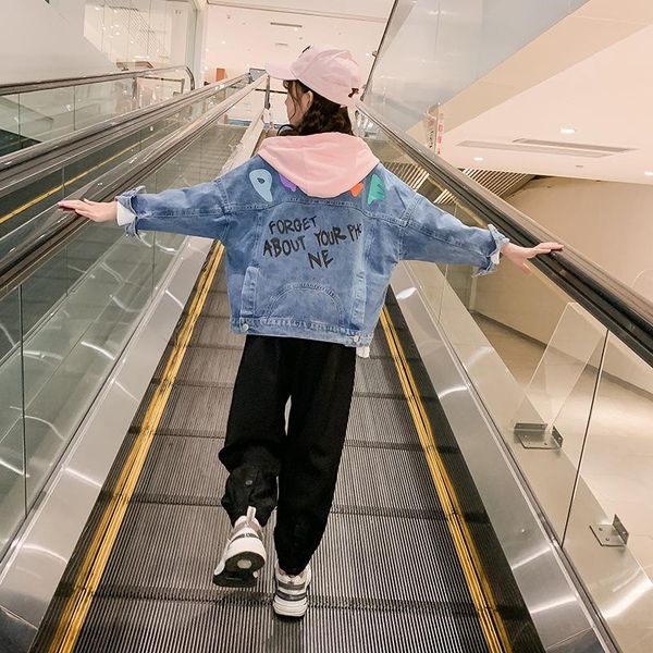 jackets girl denim jacket kids clothes for teen print coat outwear teenage cartoon cowboy hooded 4-14 y, Blue;gray
jackets girl denim jacket kids clothes for teen print coat outwear teenage cartoon cowboy hooded 4-14 y, Blue;gray