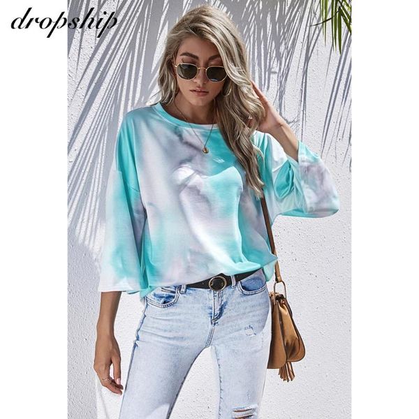 women's t-shirt 2021 autumn round neck tie-dyed tshirt loose casual pullovers hoodies tee oversized woman tshirts, White
women's t-shirt 2021 autumn round neck tie-dyed tshirt loose casual pullovers hoodies tee oversized woman tshirts, White