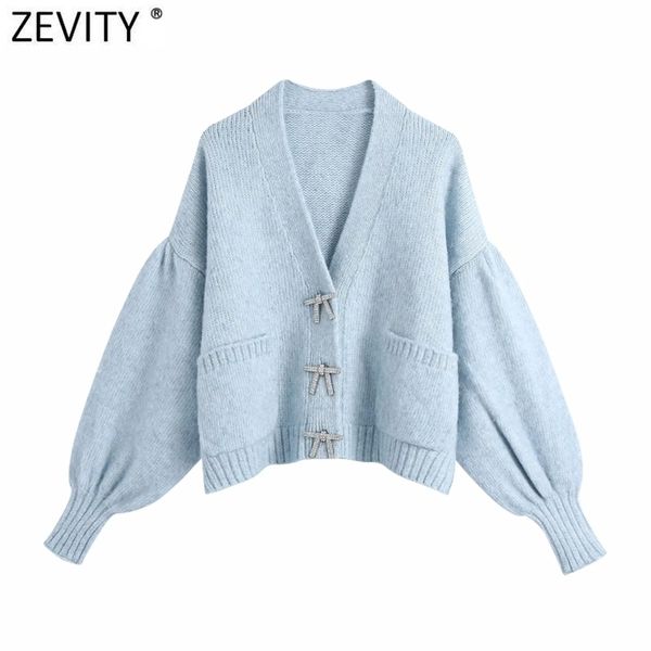 women fashion solid diamond bow buttons leisure knitting sweater femme chic lantern sleeve casual cardigan s632 210420, White;black
women fashion solid diamond bow buttons leisure knitting sweater femme chic lantern sleeve casual cardigan s632 210420, White;black