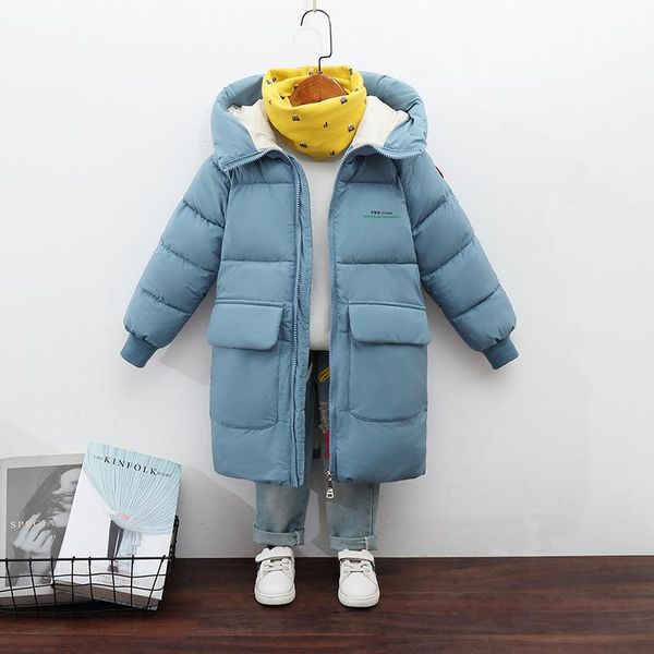 down coat 2021 children's padded jacket boys and girls mid-length coats fashion simple winter with hat baby thick clothes, Blue;gray
down coat 2021 children's padded jacket boys and girls mid-length coats fashion simple winter with hat baby thick clothes, Blue;gray
