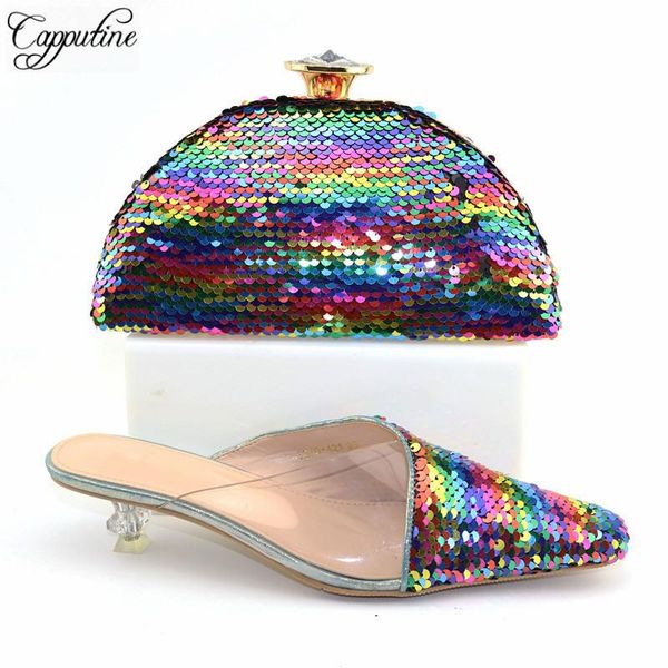 dress shoes capputine european novelty and bag sets italian sequins with matching bags for women african wedding, Black
dress shoes capputine european novelty and bag sets italian sequins with matching bags for women african wedding, Black