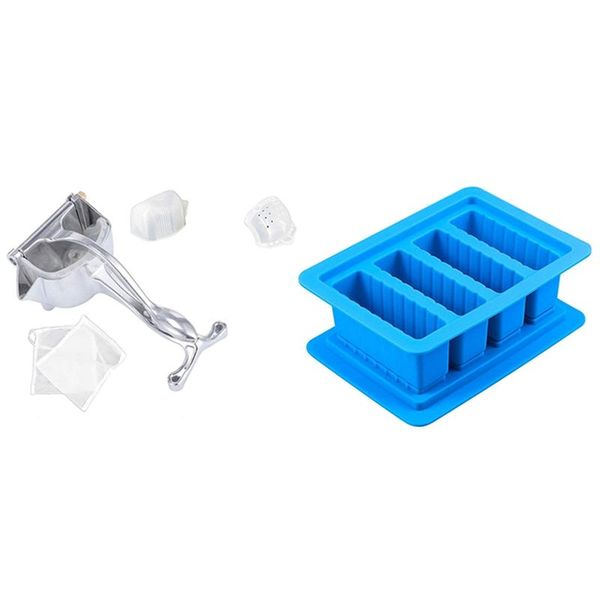 set metal rust proof citrus press juicer & 1 pcs silicone butter mold tray with lid 4 cavities blue juicers
set metal rust proof citrus press juicer & 1 pcs silicone butter mold tray with lid 4 cavities blue juicers