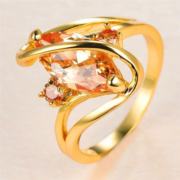 luxury female champagne crystal stone ring charm gold color wedding rings for women dainty bride leaf zircon engagement, Slivery;golden
luxury female champagne crystal stone ring charm gold color wedding rings for women dainty bride leaf zircon engagement, Slivery;golden
