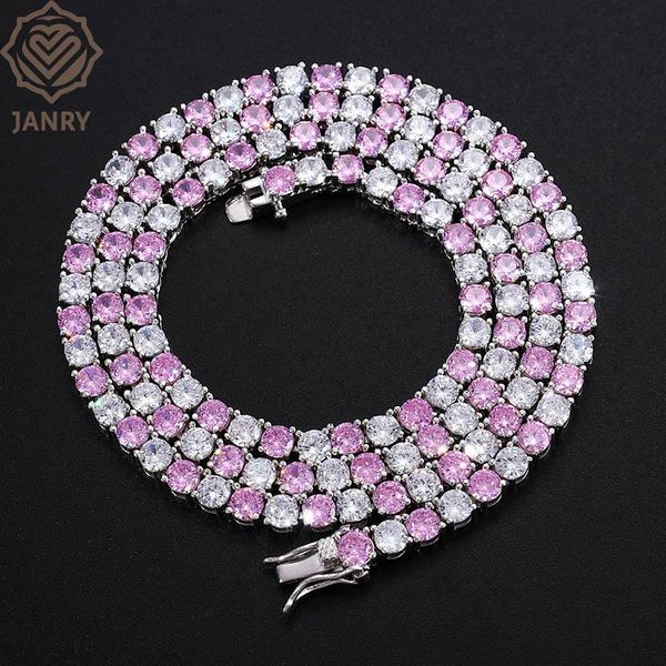 chains janry 4mm pink white iced out 1 row 3 tennis chain cubic zirconia necklace hip hop copper material men women jewelry gifts, Silver
chains janry 4mm pink white iced out 1 row 3 tennis chain cubic zirconia necklace hip hop copper material men women jewelry gifts, Silver
