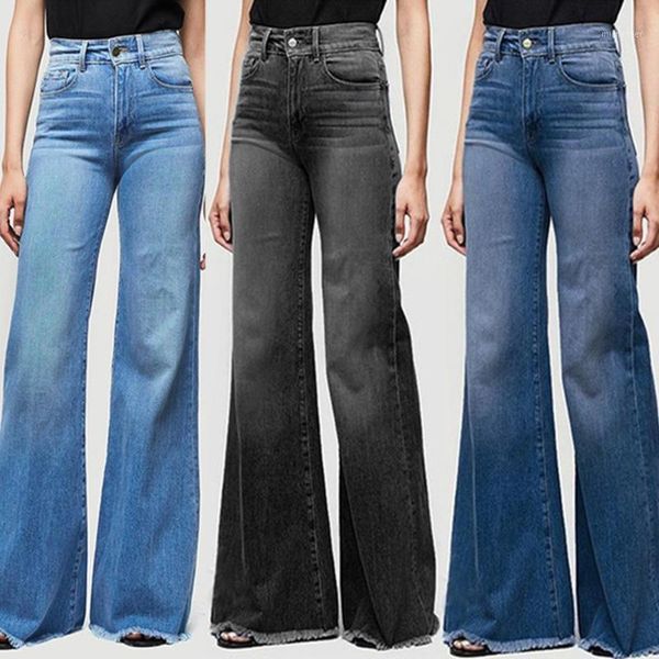 women's jeans 2021 autumn fashion female high waist wide leg trousers casual loose fringe pants, Blue
women's jeans 2021 autumn fashion female high waist wide leg trousers casual loose fringe pants, Blue