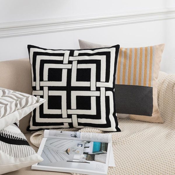 cushion/decorative pillow geometric embroidery cushion cover black grey 45x45cm soft cozy for home decoration living room bed
cushion/decorative pillow geometric embroidery cushion cover black grey 45x45cm soft cozy for home decoration living room bed