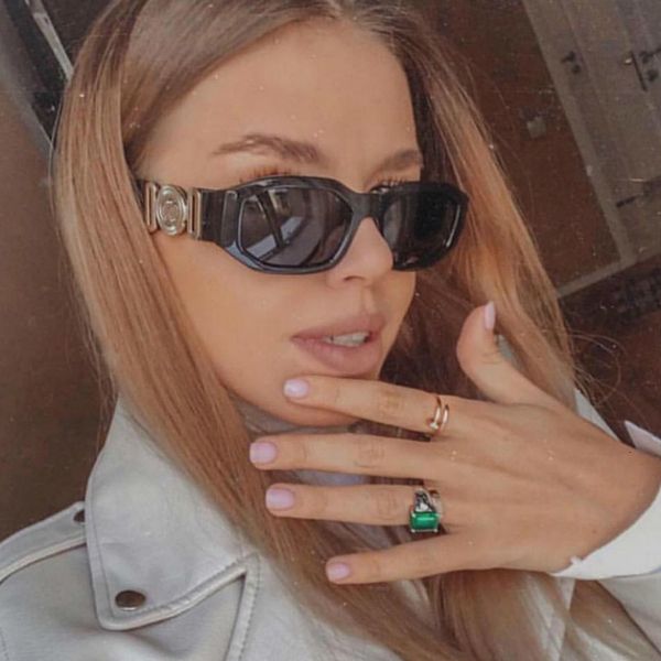 designer sunglasses 2021 fashion glaases luxury brand small ladies vintage rectangle shades for women female sunglass, White;black
designer sunglasses 2021 fashion glaases luxury brand small ladies vintage rectangle shades for women female sunglass, White;black
