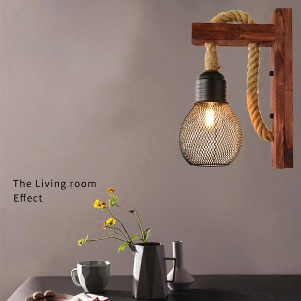 american style pastoral rope wall lamp creative vintage wooden light for restaurant coffee shop bedroom decoration
american style pastoral rope wall lamp creative vintage wooden light for restaurant coffee shop bedroom decoration