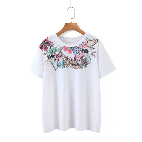 casual floral cotton tees for women short sleeve white summer t shirts female street wear shirt xz2357 210525
casual floral cotton tees for women short sleeve white summer t shirts female street wear shirt xz2357 210525