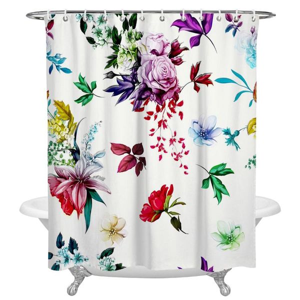 shower curtains colorful rose flower bathroom curtain polyester fabric waterproof with hooks
shower curtains colorful rose flower bathroom curtain polyester fabric waterproof with hooks