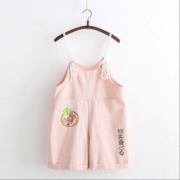 womens rompers summer pink playsuit women kawaii overalls japanese mori girl casual loose jumpsuit romper cute printed white straps shorts, Black;white
womens rompers summer pink playsuit women kawaii overalls japanese mori girl casual loose jumpsuit romper cute printed white straps shorts, Black;white