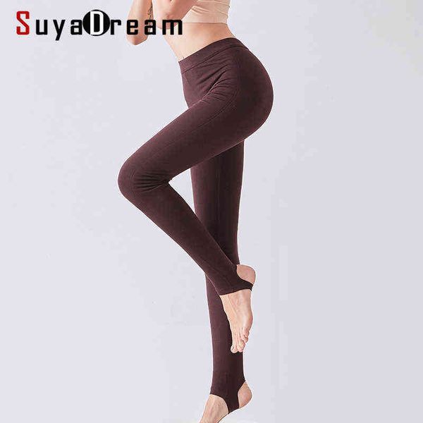 suyadream women autumn winter silk long johns lace v neck solid knitted thermal pants 211117, Black
suyadream women autumn winter silk long johns lace v neck solid knitted thermal pants 211117, Black