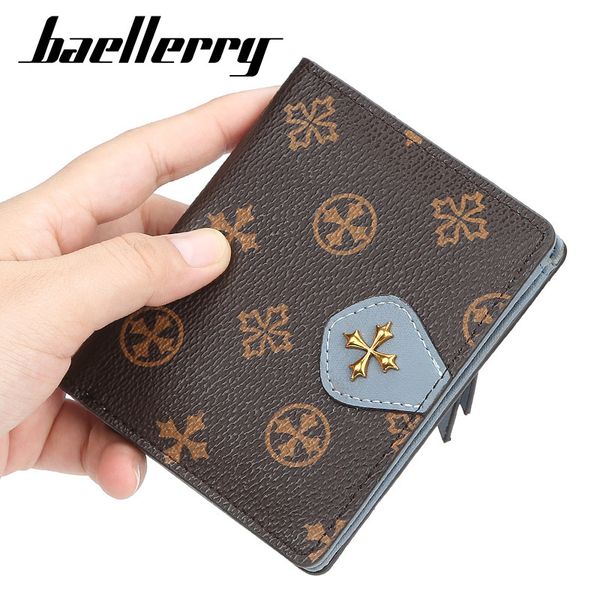 baellerry clover small women's short vertical pattern buckle zero zipper card bag wallet, Red;black
baellerry clover small women's short vertical pattern buckle zero zipper card bag wallet, Red;black