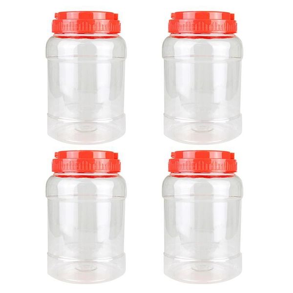 4pcs 1000ml clear tea sealed containers home plastic storage jars bottles &
4pcs 1000ml clear tea sealed containers home plastic storage jars bottles &