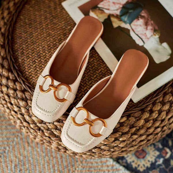 slippers elegant retro women baotou slippers flat shoe low heeled sandals buckle design outdoor non slip square toe slip on woman shoes 2203, Black
slippers elegant retro women baotou slippers flat shoe low heeled sandals buckle design outdoor non slip square toe slip on woman shoes 2203, Black