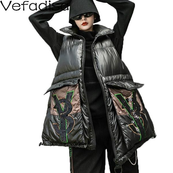 women's vests vefadisa black sequins letter vest coat women 2021 autumn winter knitted patchwork sleeveless casual qyf4717, Black;white
women's vests vefadisa black sequins letter vest coat women 2021 autumn winter knitted patchwork sleeveless casual qyf4717, Black;white