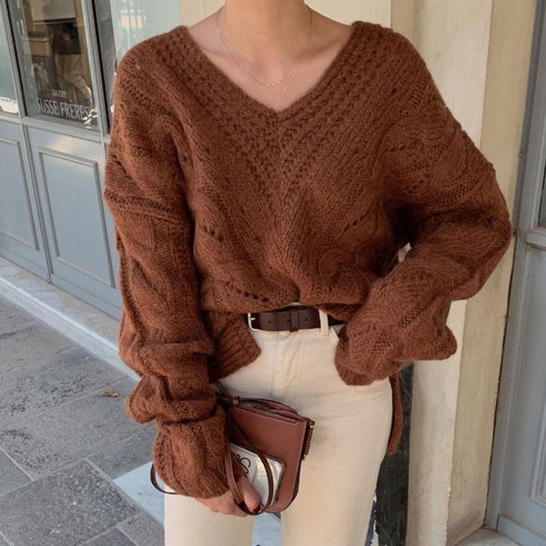 women's sweaters yamdi knitted oversized sweater women hollow out thick vintage cute spring winter loose 2021 pullover woman elegant ju, White;black
women's sweaters yamdi knitted oversized sweater women hollow out thick vintage cute spring winter loose 2021 pullover woman elegant ju, White;black