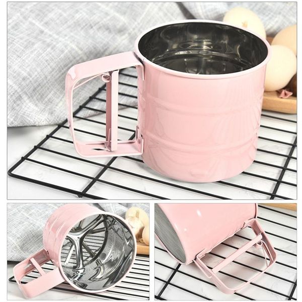 baking & pastry tools handheld flour shaker stainless steel mesh sieve cup icing sugar bake tool semi-automatic cake utensils powder
baking & pastry tools handheld flour shaker stainless steel mesh sieve cup icing sugar bake tool semi-automatic cake utensils powder