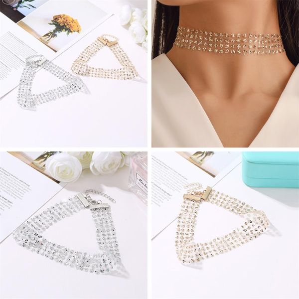 chokers european american gold invisible shiny sequins mesh wide rope wedding party jewelry choker necklace for women girls, Golden;silver
chokers european american gold invisible shiny sequins mesh wide rope wedding party jewelry choker necklace for women girls, Golden;silver