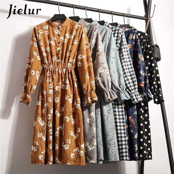 casual dresses 16 styles corduroy dress vintage floral women autumn winter thick printed long sleeve elegant midi vestido, Black;gray
casual dresses 16 styles corduroy dress vintage floral women autumn winter thick printed long sleeve elegant midi vestido, Black;gray