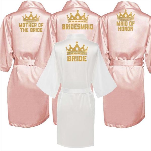 bride bridesmaid robe with women sleepwear gold letters mother sister of the wedding bathrobe kimono satin robes, Black;red
bride bridesmaid robe with women sleepwear gold letters mother sister of the wedding bathrobe kimono satin robes, Black;red