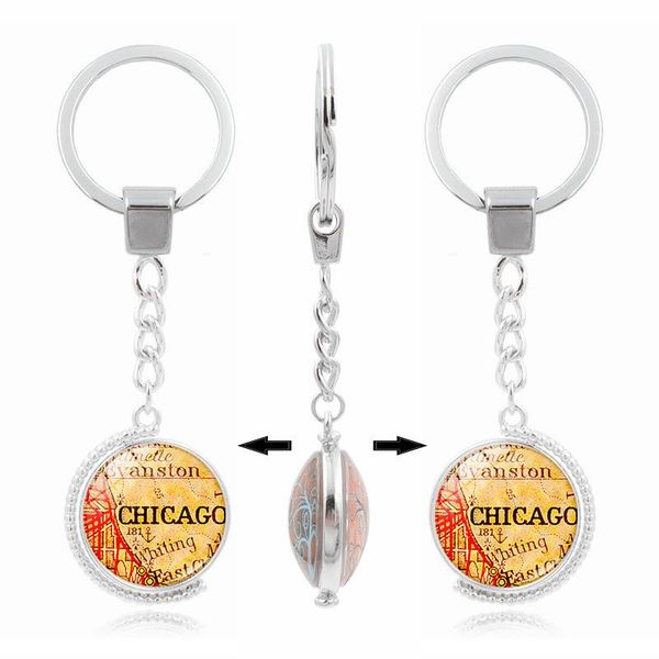 keychains cute keychain silver plated jewelry with rotate chicago map pattern glass cabochon car key chain ring for gift
keychains cute keychain silver plated jewelry with rotate chicago map pattern glass cabochon car key chain ring for gift